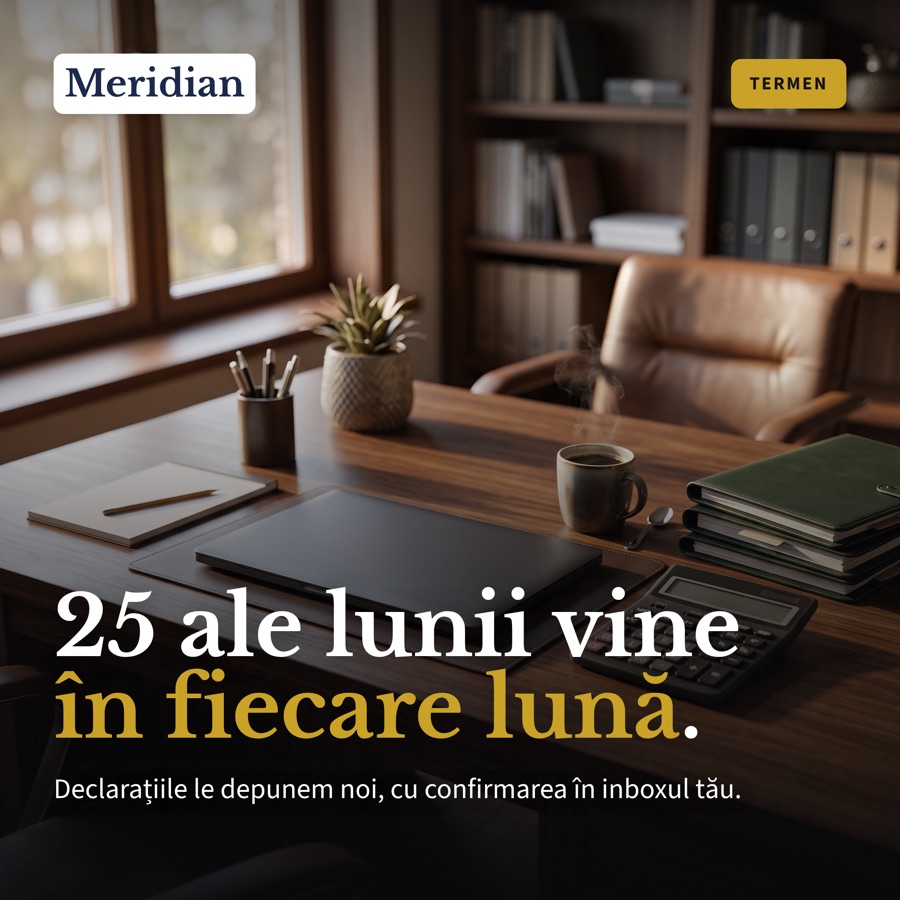 Exemplu de postare pentru un birou de contabilitate: 25 ale lunii vine în fiecare lună.